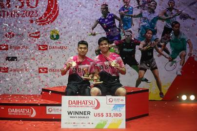 Leo/Daniel Lanjutkan Dominasi Juara Indonesia di Nomor Ganda Putra Indonesia Masters