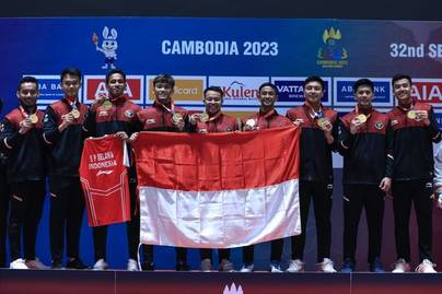 Indonesia di Badminton Beregu SEA Games 2023: Putra Raih Emas, Putri Raih Perak
