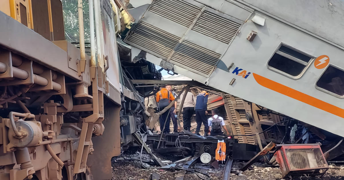 63 Insiden Kecelakaan Kereta Api Terjadi di Indonesia dalam 5 Tahun Terakhir