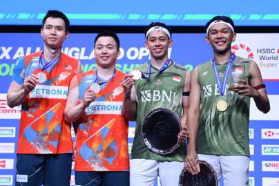 Daftar Negara Peraih Juara All England Ganda Putra Terbanyak