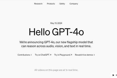 OpenAI Luncurkan Model AI Terbaru Chat GPT-4o, Ini Keunggulannya Dibandingkan GPT-4