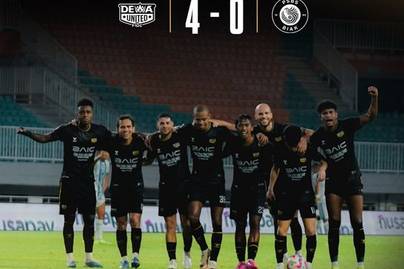 Dewa United Kunci Posisi Runner-up, Menang 4-0 di Laga Pemungkas
