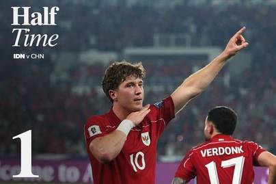 Statistik Babak 1 Indonesia vs China, Garuda Mendominasi