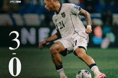 Kalah 0-6 dari Jepang, Merah Putih Ulangi Rekor Kalah 22 Tahun Lalu