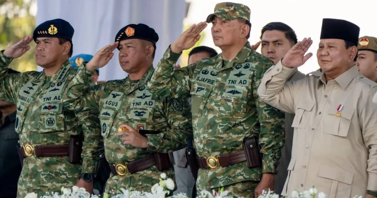 Daftar Komando Daerah 3 Matra TNI 2025 yang Diresmikan Presiden Prabowo