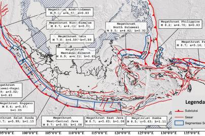 13 Zona Merah Potensi Gempa Bumi Megathrust di Indonesia