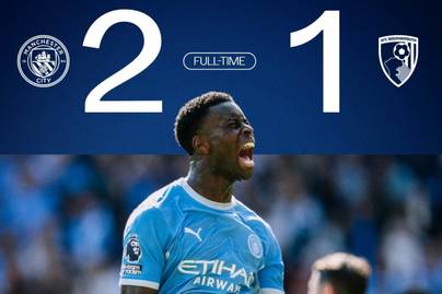 Hasil Pertandingan Manchester City vs AFC Bournemouth di Liga Inggris: Skor 2-1, The Citizens Sukses Comeback Lewat Gol Dari Para Bek