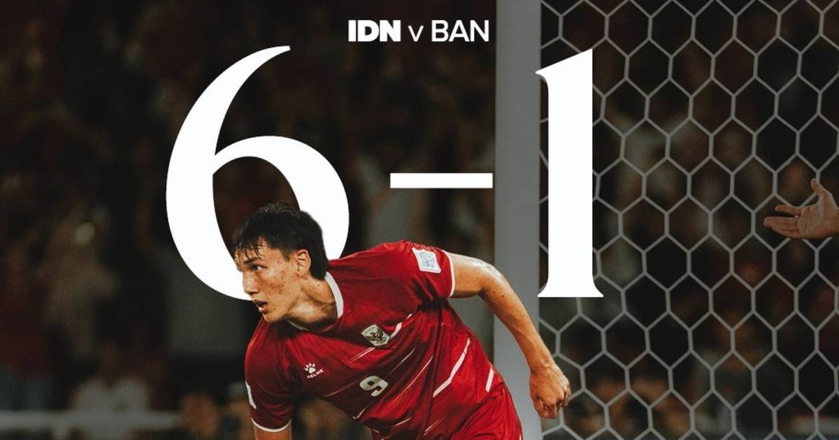 Skor 6-1 Hasil Babak Pertama Indonesia vs Bangladesh di FIFA ASEAN Cup 2026, Mitch Baker Cetak Poker