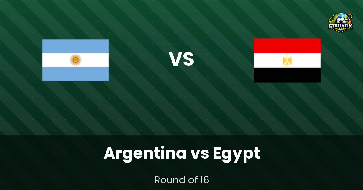 Jadwal Argentina vs Egypt Babak 16 Besar: Duel Perdana di Mercedes-Benz Stadium, Selasa 7 Juli 2026