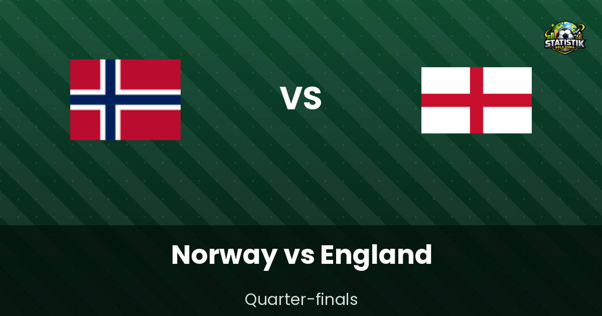 Jadwal Norway vs England - Quarter-finals Piala Dunia 2026: Duel Perdana di Hard Rock Stadium, 12 Juli