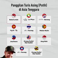 Panggilan Turis Asing (Putih) di Asia Tenggara