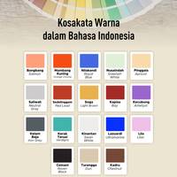 Kosa Kata Warna dalam Bahasa Indonesia