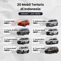 20 Dafar Merek Mobil Terlaris di Indonesia 2022