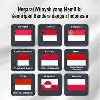 Negara Apa Saja yang Punya Kemiripan dengan Bendera Indonesia?