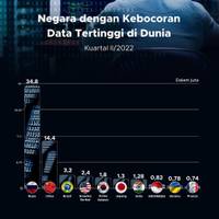 Negara dengan Kasus Kebocoran Data Tertinggi di Dunia