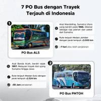 7 PO Bus dengan Trayek Terjauh di Indonesia