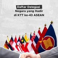 Daftar Delegasi Negara yang Hadir di KTT ke-43 ASEAN