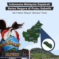 Indonesia-Malaysia Sepakati Batas Negara di Pulau Sebatik, 132,7 Ha Wilayah "Bertukar" Posisi