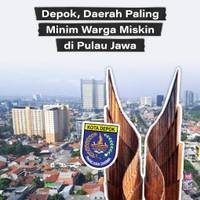 Depok, Daerah Paling Minim Warga Miskin di Pulau Jawa