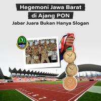 Hegemoni Jawa Barat di Ajang PON, Jabar Juara Bukan Hanya Slogan