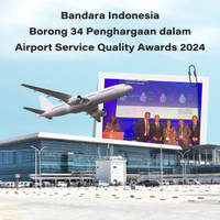Bandara Indonesia Borong 34 Penghargaan dalam Airport Service Quality Awards 2024