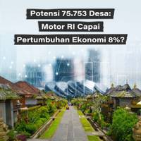 Potensi 75.753 Desa: Motor RI Capai Pertumbuhan Ekonomi 8%?