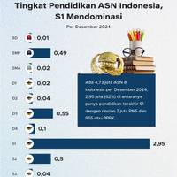 Tingkat Pendidikan ASN Indonesia, S1 Mendominasi