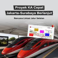 Proyek KA Cepat Jakarta-Surabaya Berlanjut, Rencana Lintasi Jalur Selatan