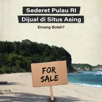 Sederet Pulau RI Dijual di Situs Asing, Emang Boleh?