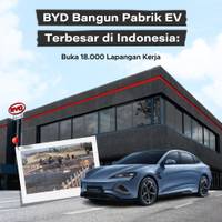 BYD Bangun Pabrik EV Terbesar di Indonesia: Buka 18.000 Lapangan Kerja