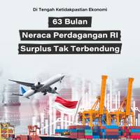 Di Tengah Ketidakpastian Ekonomi 63 Bulan Neraca Perdagangan RI Surplus Tak Terbendung
