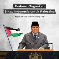 Prabowo Tegaskan Sikap Indonesia untuk Palestina, Applause Seisi Hadirin Sidang PBB
