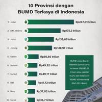 10 Provinsi dengan BUMD Terkaya di Indonesia