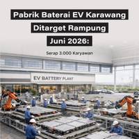 Pabrik Baterai EV Karawang Ditargetkan Rampung Juni 2026: Serap 3.000 Karyawan