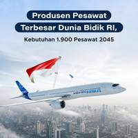 Produsen Pesawat Terbesar Dunia Bidik RI, Kebutuhan 1.900 Pesawat 2045
