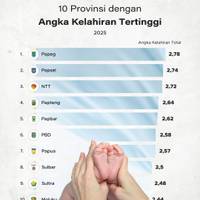 10 Provinsi dengan Angka Kelahiran Tertinggi