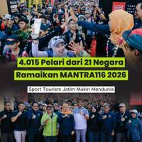 4.015 Pelari dari 21 Negara Ramaikan MANTRA116 2026, Sport Tourism Jatim Makin Mendunia
