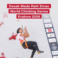 Desak Made Raih Emas World Climbing Series Krakow 2026