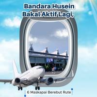Bandara Husein Bakal Aktif Lagi, 6 Maskapai Berebut Rute