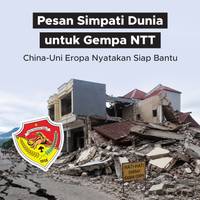 Pesan Simpati Dunia untuk Gempa NTT, China-Uni Eropa Nyatakan Siap Bantu