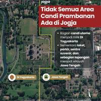 Tidak Semua Area Candi Prambanan Ada di Jogja