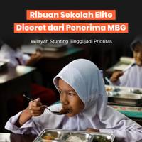 Ribuan Sekolah Elite Dicoret dari Penerima MBG, Wilayah Stunting Tinggi Jadi Prioritas