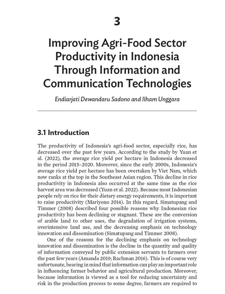 Sampul Improving Agri-Food Sector Productivity in Indonesia Through Information and Communication Technologies