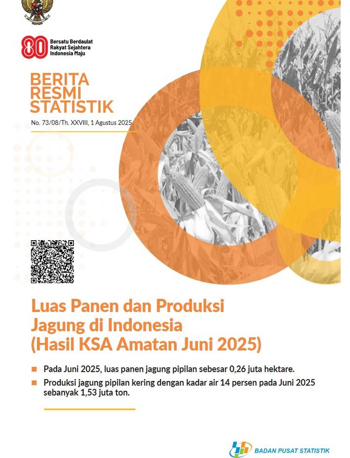 Sampul Luas Panen dan Produksi Jagung di Indonesia Juni 2025