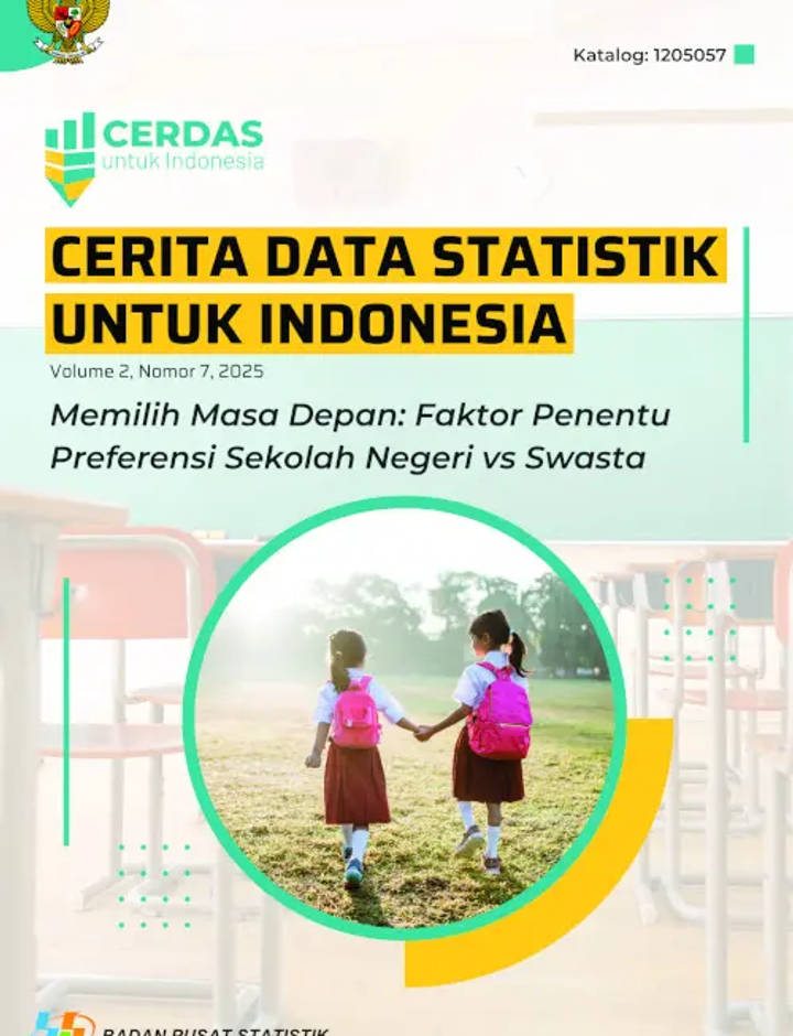 Sampul Cerita Data Statistik untuk Indonesia: Faktor Penentu Preferensi Sekolah Negeri vs Swasta