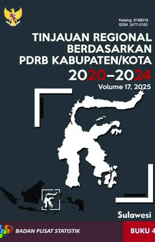 Sampul Tinjauan Regional Berdasarkan PDRB Kabupaten/Kota 2020-2024, Buku 4 Pulau Sulawesi