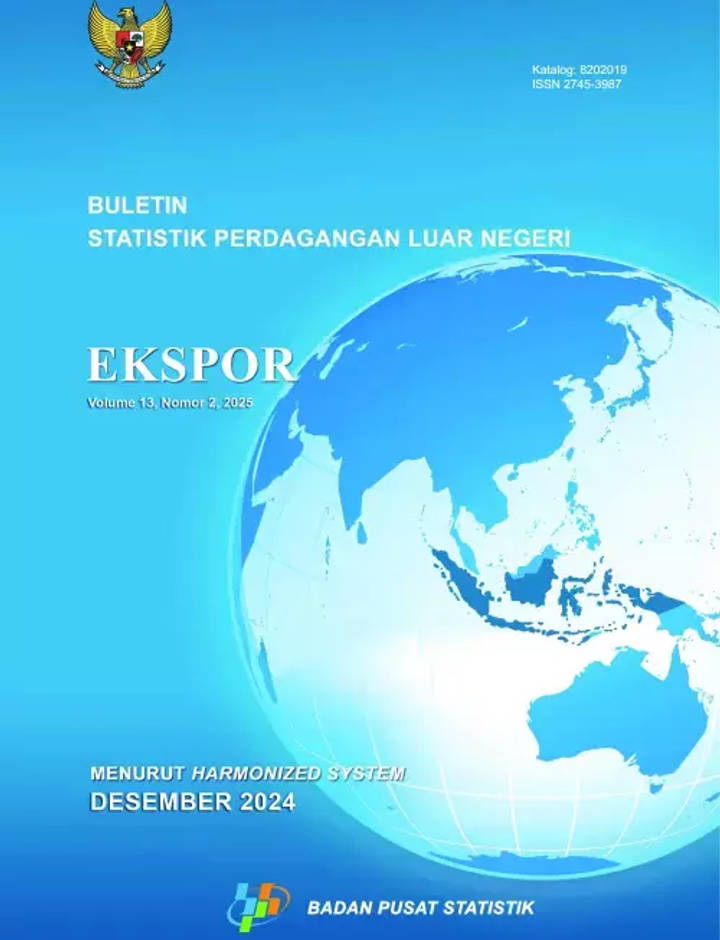 Sampul Buletin Statistik Perdagangan Luar Negeri Ekspor Menurut HS, Desember 2024