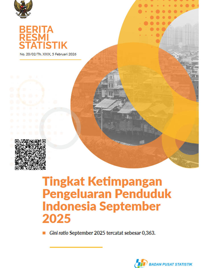 Sampul Tingkat Ketimpangan Pengeluaran Penduduk Indonesia September 2025