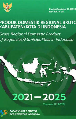 Sampul Produk Domestik Regional Bruto Kabupaten/Kota di Indonesia 2021-2025