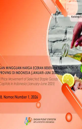 Sampul Perkembangan Mingguan Harga Eceran Beberapa Bahan Pokok di Ibukota Provinsi di Indonesia (Januari-Juni 2025)